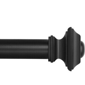 Ivilon Drapery Treatment Window Curtain Rod - Square Design 1 1/8 Rod. 72 to 144